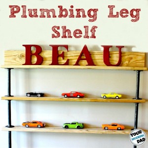 plumbing leg shelf
