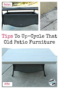 tips to up-cycle that old patio furniture