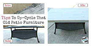 tips to up-cycle that old patio furniture