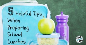 5 helpful tips when preparing school lunches