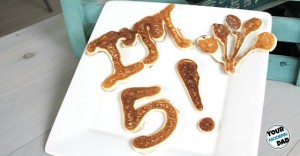 happy birthday pancakes