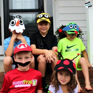 5 DIY costumes out of baseball hats - and a BOO! kit