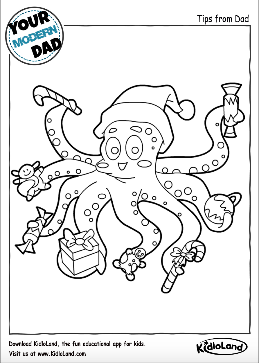 FREE Christmas Coloring Sheets   Your Modern Dad