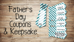 Fathers day coupon book for dad